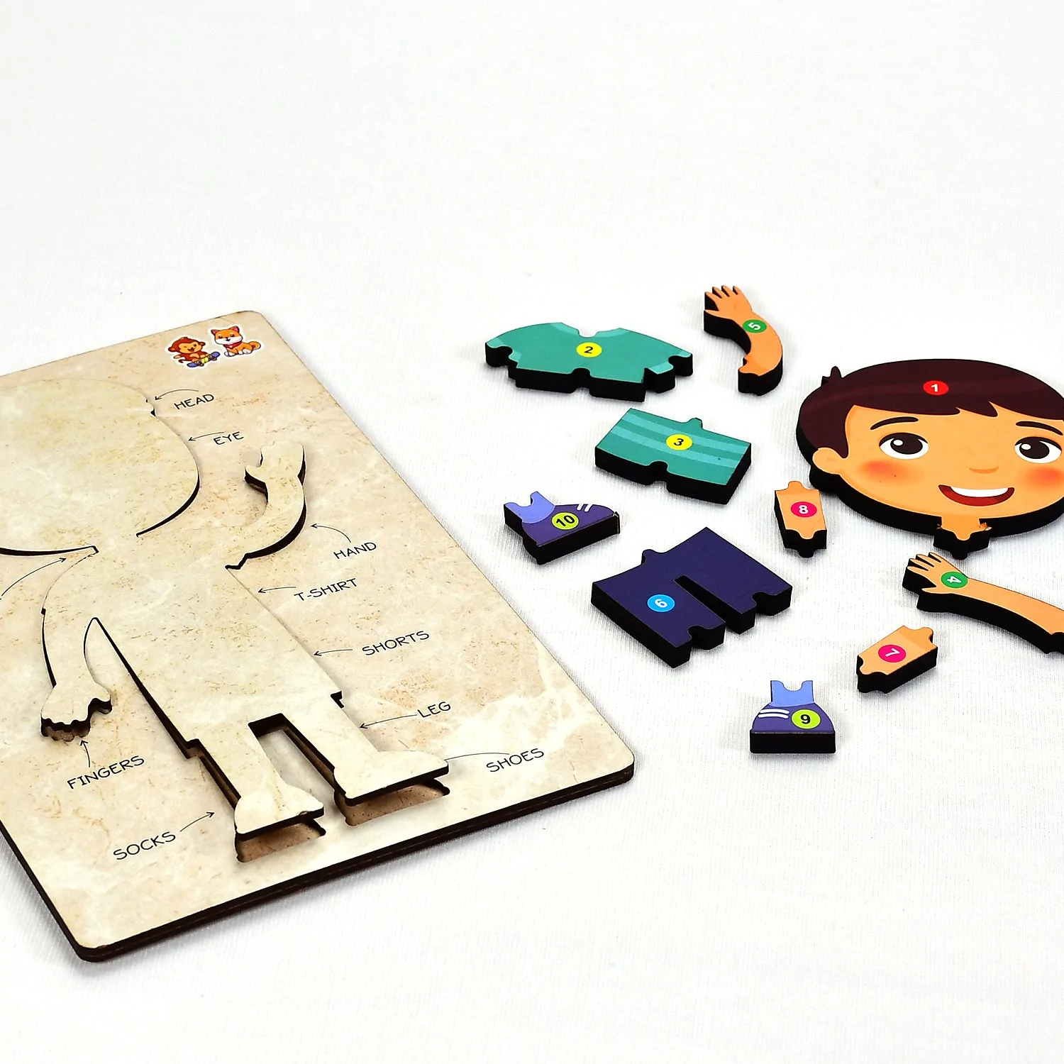 Wooden Boy Body Parts Puzzle with Pictures (6)
